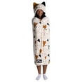 thumbnail image 1 of Kids’ Plush Hooded Throw with Faux Fur Lining, 40" x 50", 1 of 7