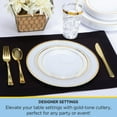 thumbnail image 4 of Tableluxe Premium Disposable Gold Colored Plastic Cutlery, 180 ct., 4 of 6