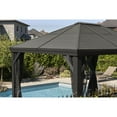 thumbnail image 3 of Sojag Mykonos Aluminum and Steel Gazebo, Dark Gray, Various Sizes, 3 of 6