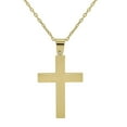 thumbnail image 1 of 14K Yellow Gold Cross on 22" Chain, 1 of 4