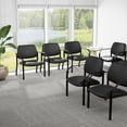 thumbnail image 1 of BOSS Office Fabric Upholstered Steel Frame Guest Arm Chair, 1 of 7