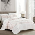 thumbnail image 1 of Brielle Home Cross Stitch Quilt Set, Assorted Sizes and Colors, 1 of 3