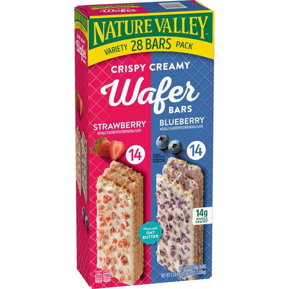 Nature Valley Crispy Creamy Wafer Bars, Variety Pack, 28 ct.