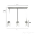 thumbnail image 4 of Hunter Devon Park with Clear Glass Ceiling Light Fixture, 4 of 9