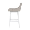 thumbnail image 10 of HH2 Home Upholstered Tapered Back Wood Adjustable Height Swivel Bar Stool, 10 of 19