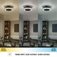 thumbnail image 6 of Artika Elton Fandelier Black with Remote Dimmable Light, 2700K-6000K, 6 of 9
