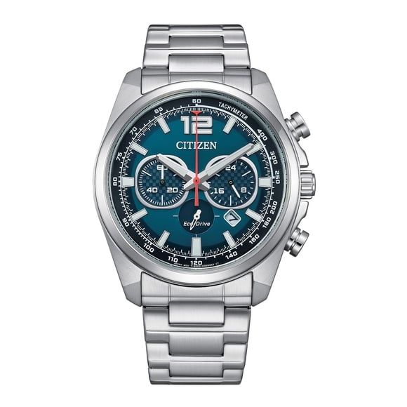 Citizen Eco-Drive Men's Sport Casual Brycen Stainless Steel and Blue Dial