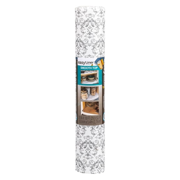 Duck Smooth Top EasyLiner Brand Shelf Liner - 20" x 18', 2 Pack, Choose Your Color