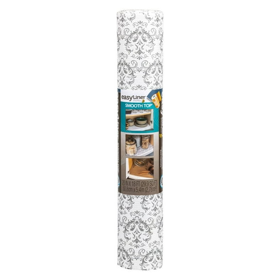 Duck Smooth Top EasyLiner Brand Shelf Liner - 20" x 18', 2 Pack, Choose Your Color