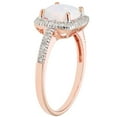 thumbnail image 2 of Cushion Cut Gemstone & 0.18 CT.T.W. Halo Diamond Ring in 14K Gold, 2 of 4