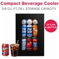 thumbnail image 7 of Frigidaire 0.6 cu. ft. Glass Door Compact Beverage Refrigerator, 7 of 10
