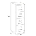 thumbnail image 2 of Hirsh 26.5" Deep 4 Drawer Letter Width Vertical Commercial Grade File Cabinet, 2 of 8