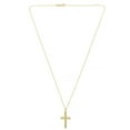 thumbnail image 4 of Reversible Cross Necklace 16"-18" in 14K Yellow Gold, 4 of 10