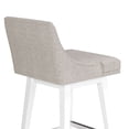 thumbnail image 19 of HH2 Home Upholstered Tapered Back Wood Adjustable Height Swivel Bar Stool, 19 of 19