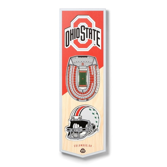 ND State Bison 3D Stadium View 6x19 Banner