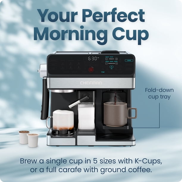 Chefman 8-in-1 Coffee Station, Coffee Maker & Espresso Machine Combo -  Samsclub.com