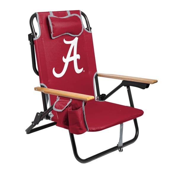 Logo Brands Alabama Crimson Tide Reclining Beach Chair