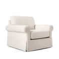 thumbnail image 8 of Member's Mark Brinkley Linen Rolled Arm Skirted Chair, 8 of 8