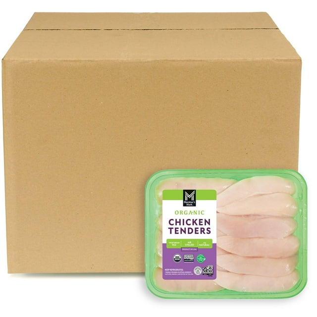 Member's Mark Organic Boneless and Skinless Chicken Tenders, Case, priced per pound