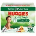 thumbnail image 1 of Huggies Extra Large Baby Wipes, 18 Flip-Top Packs, 756 ct., 1 of 11