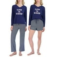 thumbnail image 1 of Life is Good Ladies 3 Piece PJ Set, 1 of 8
