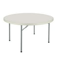 thumbnail image 4 of Hampden Furnishings Baldwin Collection 48" Blow Molded Plastic Round Folding Table with 4 Resin Folding Chairs, 4 of 9
