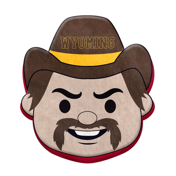Logo Brands Wyoming Cowboys Puff Pillow