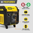 thumbnail image 3 of 11,000/9,000-Watt Electric Start Dual Fuel Home Backup Portable Inverter Generator with Quiet Technology and CO Shield, 3 of 13