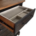 thumbnail image 4 of Society Den Johnshaven King Storage 3PC Bedroom Set in Espresso & Brown, 4 of 11