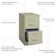 thumbnail image 5 of Hirsh 22" Deep Drawer Letter Width Vertical File Cabinet, Assorted Colors & Sizes, 5 of 10