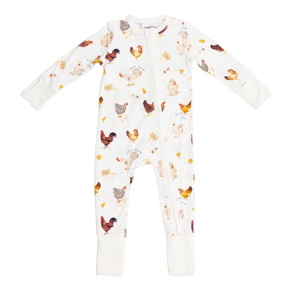 Angel Dear Baby Girls Convertible Zipper Romper