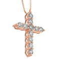 thumbnail image 2 of 2.00 CT. T.W. Diamond Cross Pendant in 14K Gold, 2 of 3