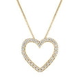 thumbnail image 1 of 0.45 CT. T.W. Diamond Heart Pendant in 14K Gold, 1 of 6