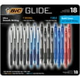 thumbnail image 1 of BIC Glide Retractable Ball Pens, 18 Count, Assorted Colors, 1 of 9