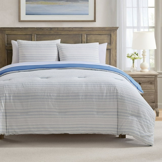 Draper James Suri Cotton Striped 3-Piece Comforter Set, Assorted Sizes