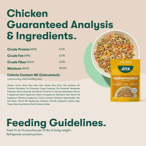 Jinx Homeamdes Variety Pack, Wet Dog Food Pack , 9 oz., 12 ct