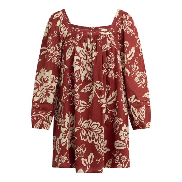 sam's club bila dress BILA Women's Siesta Long Sleeve Cotton Mini Dress