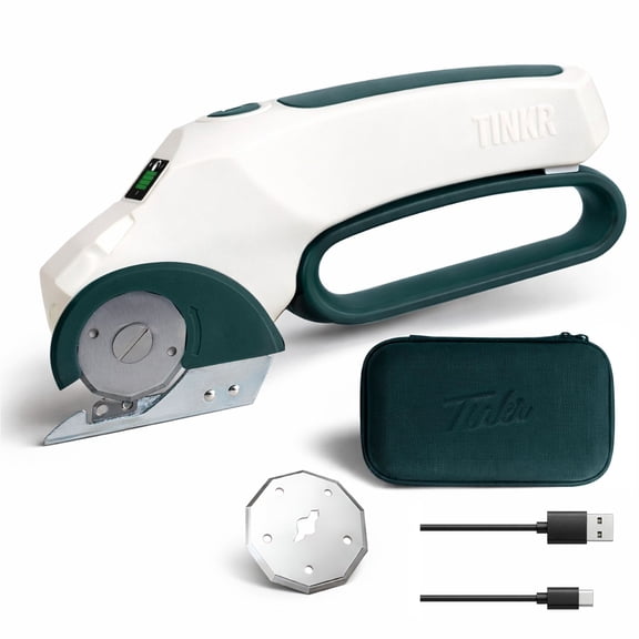 TINKR Cordless Electric Scissors - Power Cutting for Crafts, Fabric & DIY