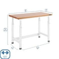 thumbnail image 3 of Seville Classics UltraHD Height Adjustable Workbench, 48" W x 24" D x 28.5"-42" H, 3 of 13