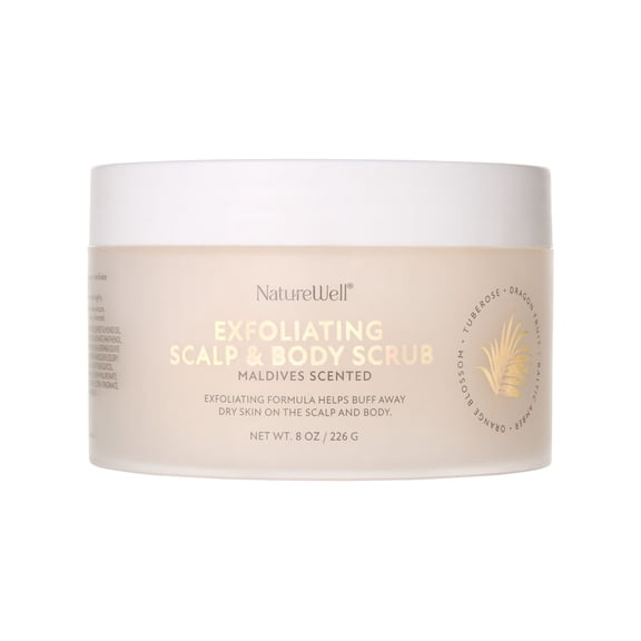 NatureWell Maldives Hair & Body Scrub, 8 fl. oz.