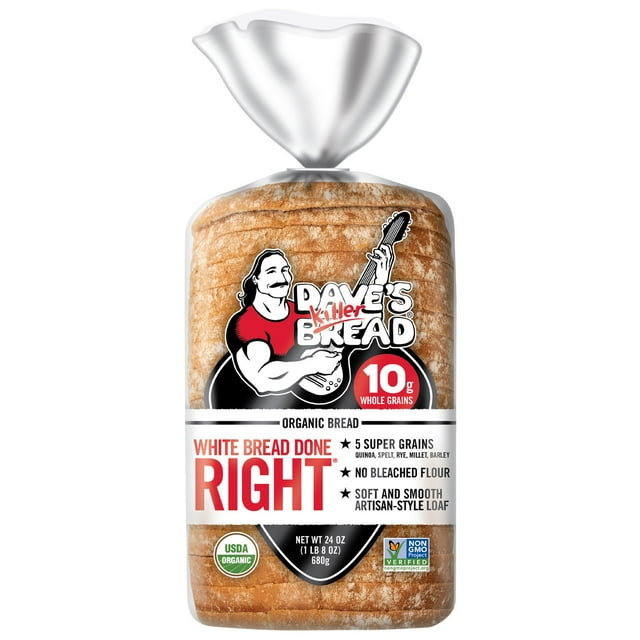 Dave's Killer Bread, Organic White Bread Done Right, 24 oz.
