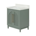 thumbnail image 4 of Member's Mark Enzo Collection 30" Bathroom Vanity with Rattan Cabinet Doors, Green Finish, 4 of 8