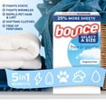 thumbnail image 8 of Bounce Select a Size Free & Gentle Dryer Sheets, Unscented, 400 ct., 8 of 9