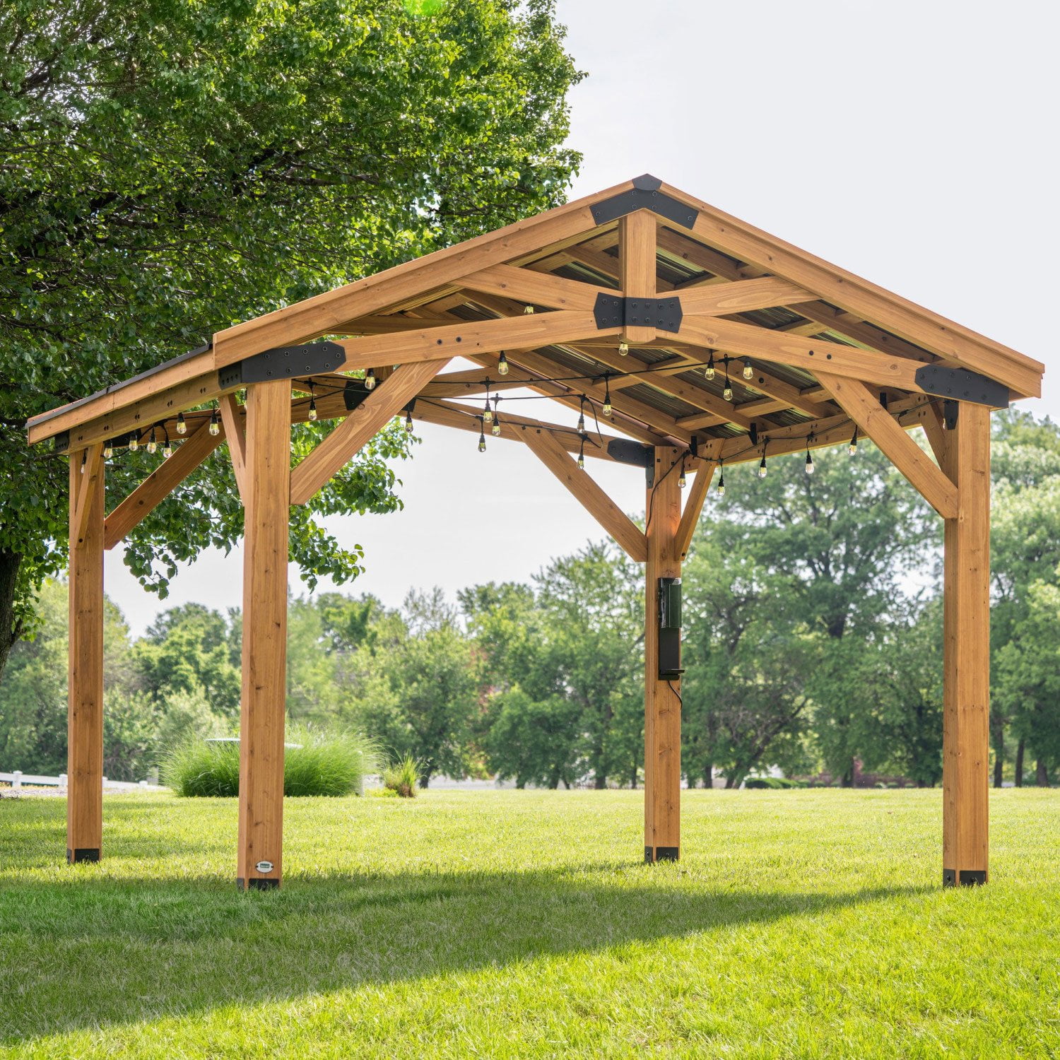 Backyard Discovery Norwood Cedar Gazebo - Thumbnail 2