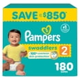 thumbnail image 1 of Pampers Swaddlers Diapers, Sizes Newborn-8, 1 of 15