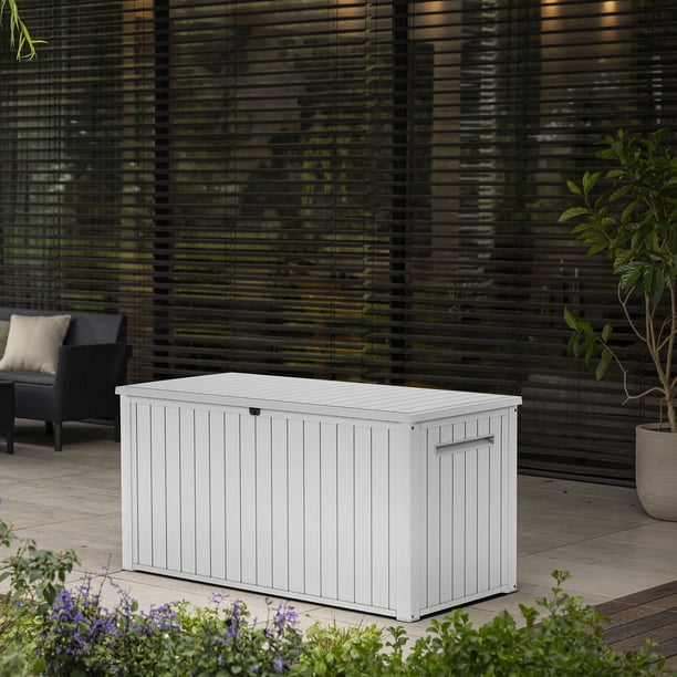 Keter 170 Gal. Resin Deck Box Large Indoor/Outdoor Storage