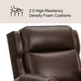 thumbnail image 3 of Pollenza Top-Grain Leather Recliner, 3 of 8