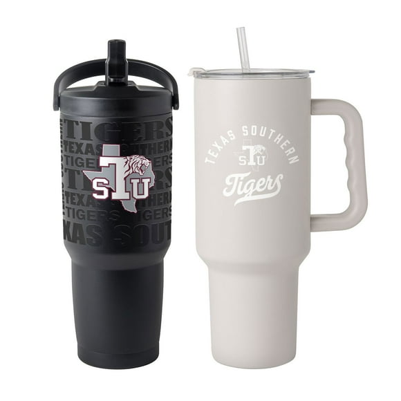 Logo Brands Texas Southern Tigers Stainless Steel Tumbler Set