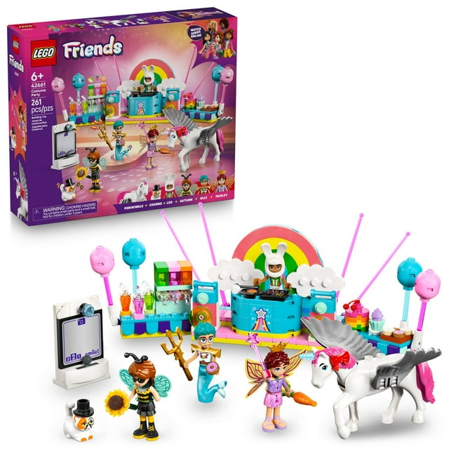 LEGO Friends Costume Party with Unicorn & Fairy Building Set, 261 pc.