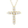 thumbnail image 1 of 0.50 CT.T.W. Lab Created Round Cut Diamond Cross in 14K Gold, 1 of 4